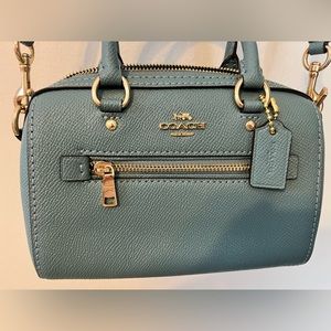 New light blue mini coach bag